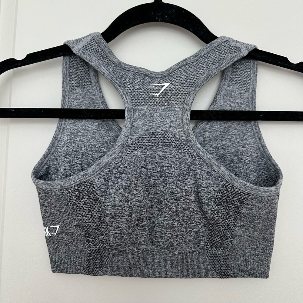 Gymshark Gray Ombré Racerback Sports Bra - Picture 2 of 2